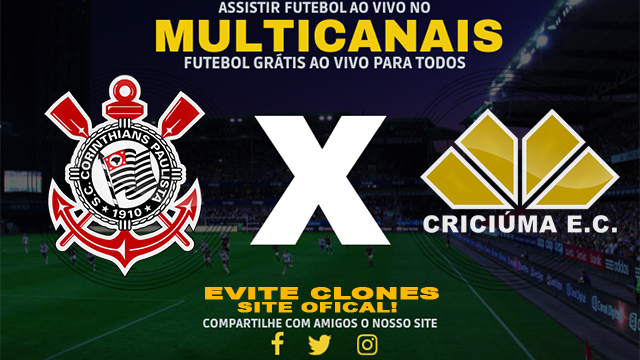 Assistir Corinthians x Criciúma AO VIVO Online 16/07/2024