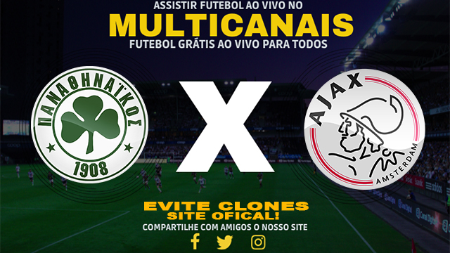 Assistir Panathinaikos x Ajax AO VIVO Online 08/08/2024